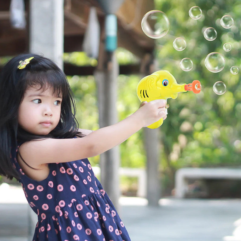 Elephant Bubble Gun for Kids - Includes Bubble Solution