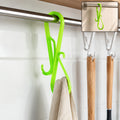 Plastic S Shape Multi Hook Hanger for Shoes Towels and Kitchen (1 Pc, Big Heavy)