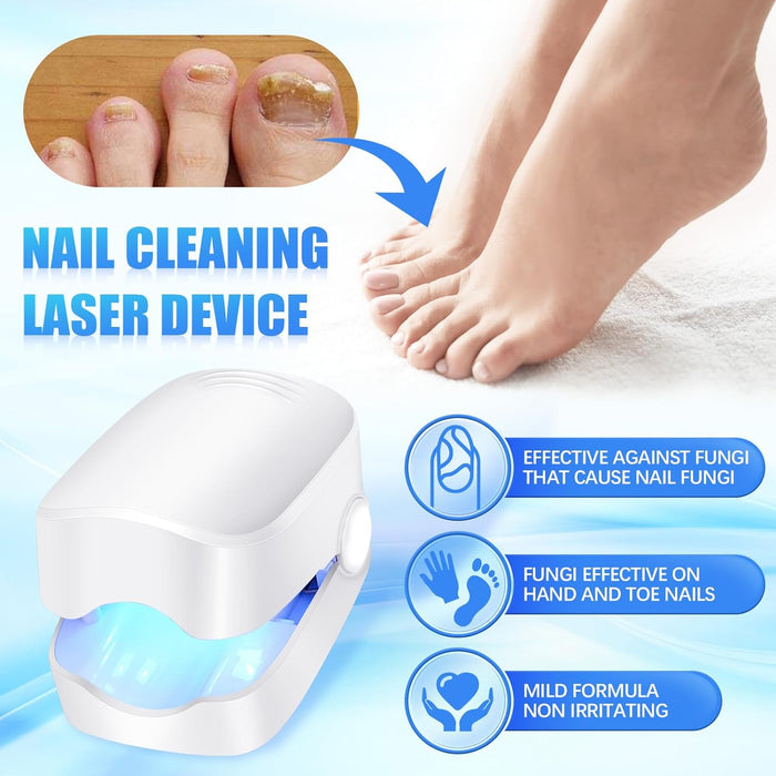 Rechargeable Nail Fungus Treatment for Toenail, Toe Nail Fungal Treatment Nail Fungus Laser Device, Anti-Fungal Nail Treatment for Hand & Feet Infections Remover for Home Use