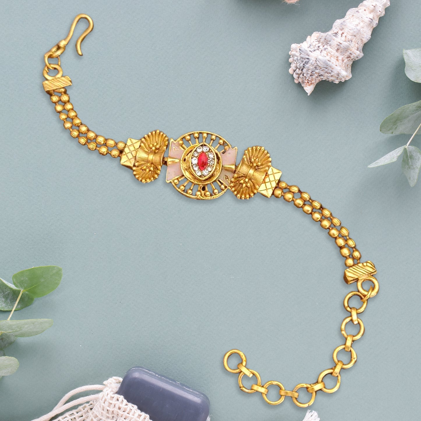 Timeless Gold-Plated Charm Bracelet