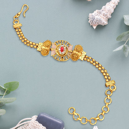 Timeless Gold-Plated Charm Bracelet