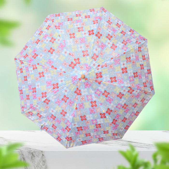 2 Fold Sun Protective Solid Foldable Outdoor Umbrella, Portable Sun, UV Protection Lightweight Rain Umbrella With Umbrella Case For Girls, Women, Men, Boys