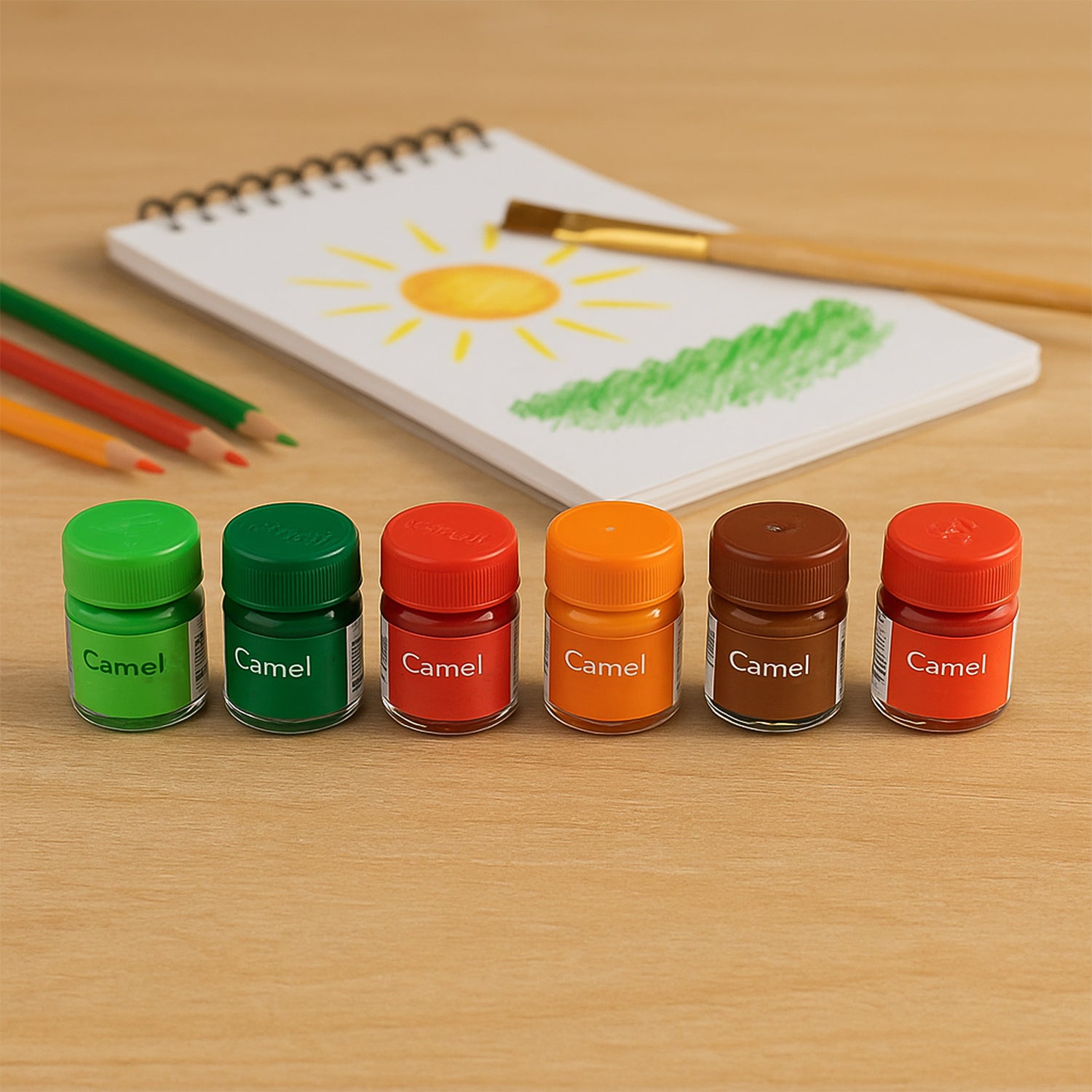 Camel Poster Colours – 14 Shades Student Set in Metal Box (10 ml Each)