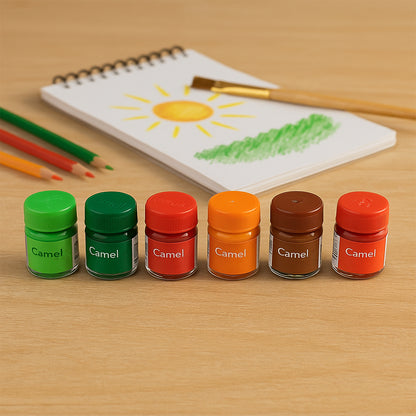 Camel Poster Colours – 14 Shades Student Set in Metal Box (10 ml Each)