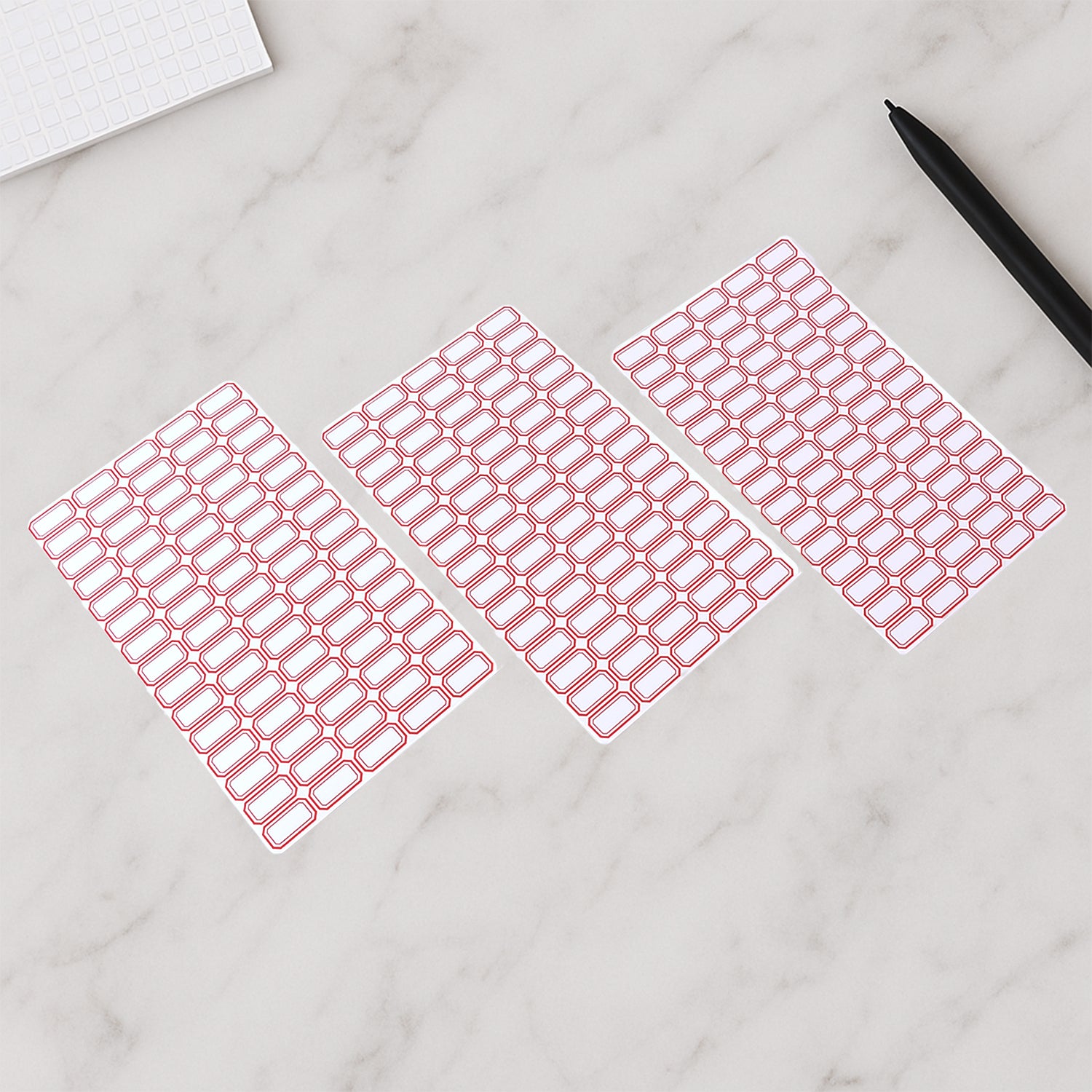 Multipurpose Blank Label Sticker Sheets (50 Sheet Set)