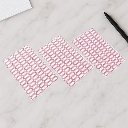 Multipurpose Blank Label Sticker Sheets (50 Sheet Set)