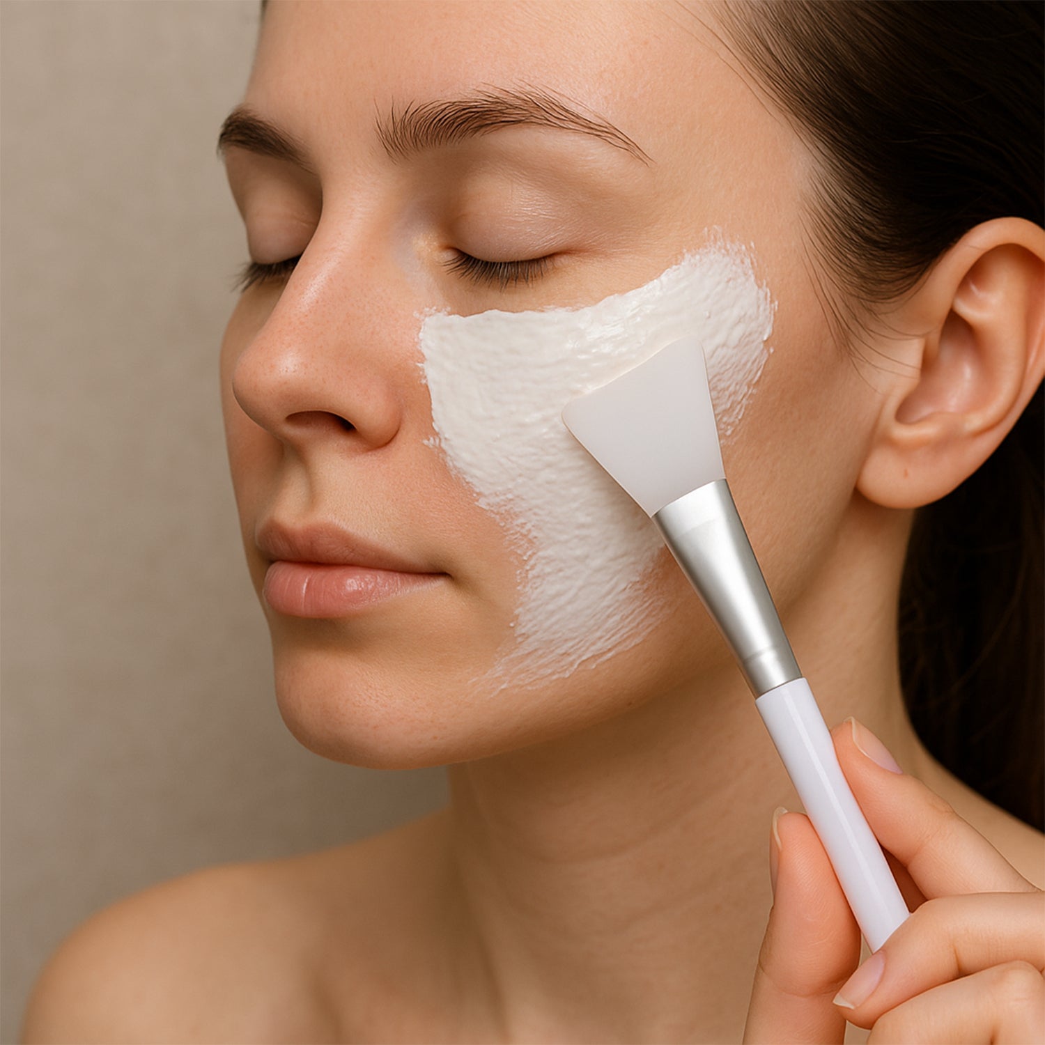 Silicone Face Mask Applicator Brush (1 Pc)