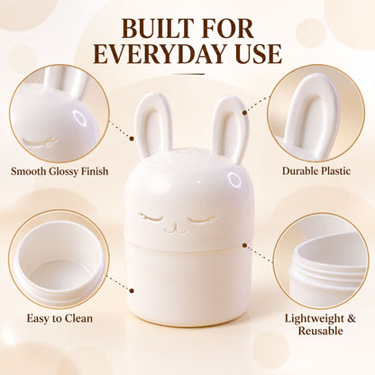 Cute Bunny Kitchen Container for Tea Bags, Spices and Small Items (1 Pc)
