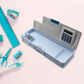 Magnetic Geometry Pencil Box – Dual Sharpener & Calculator | Deodap