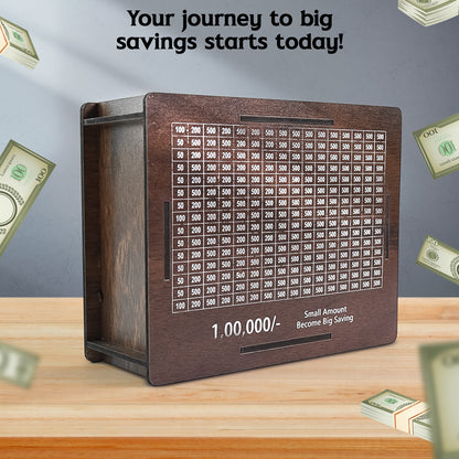 Wooden Money / Piggy Bank, Money Box (1 Pc / Pen Not Included)