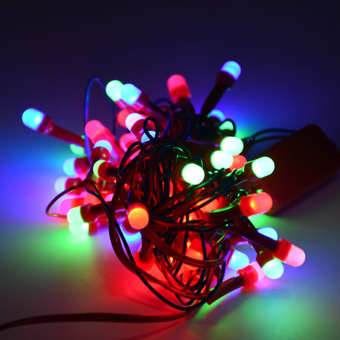 9Mtr Home Decoration Diwali & Wedding LED Christmas String Light Indoor and Outdoor Light ,Festival Decoration Led String Light, Multi-Color Light 8MM (90L 9 Mtr)