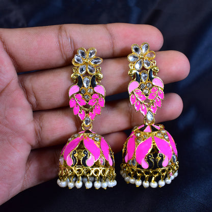 Exquisitely Crafted New-Design Jumka Earrings with Intricate Detailing and Timeless Appeal