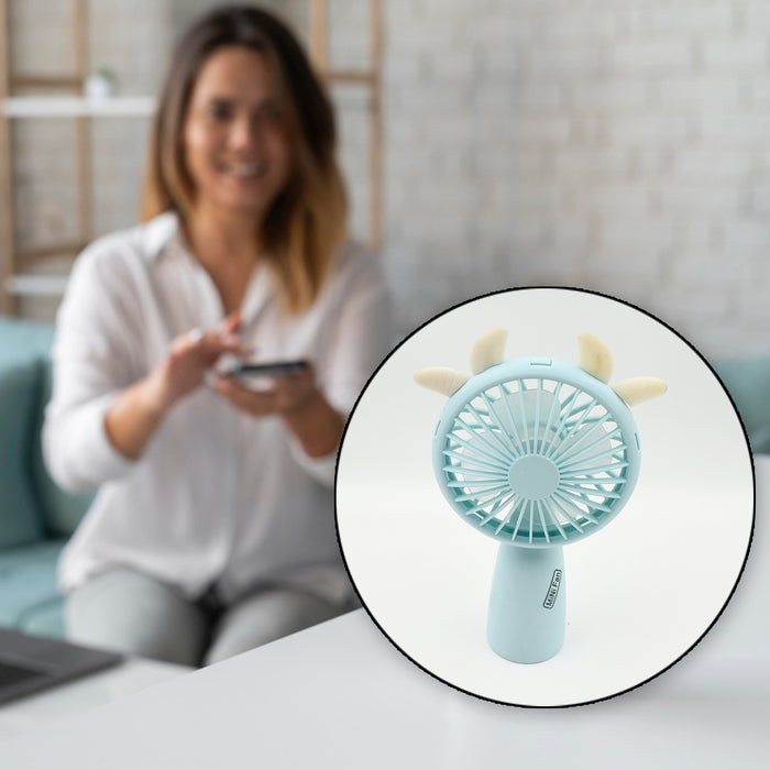 Mini Handheld Fan, Portable Rechargeable Mini Fan for Home, Office, Travel and Outdoor Use (1 Pc)