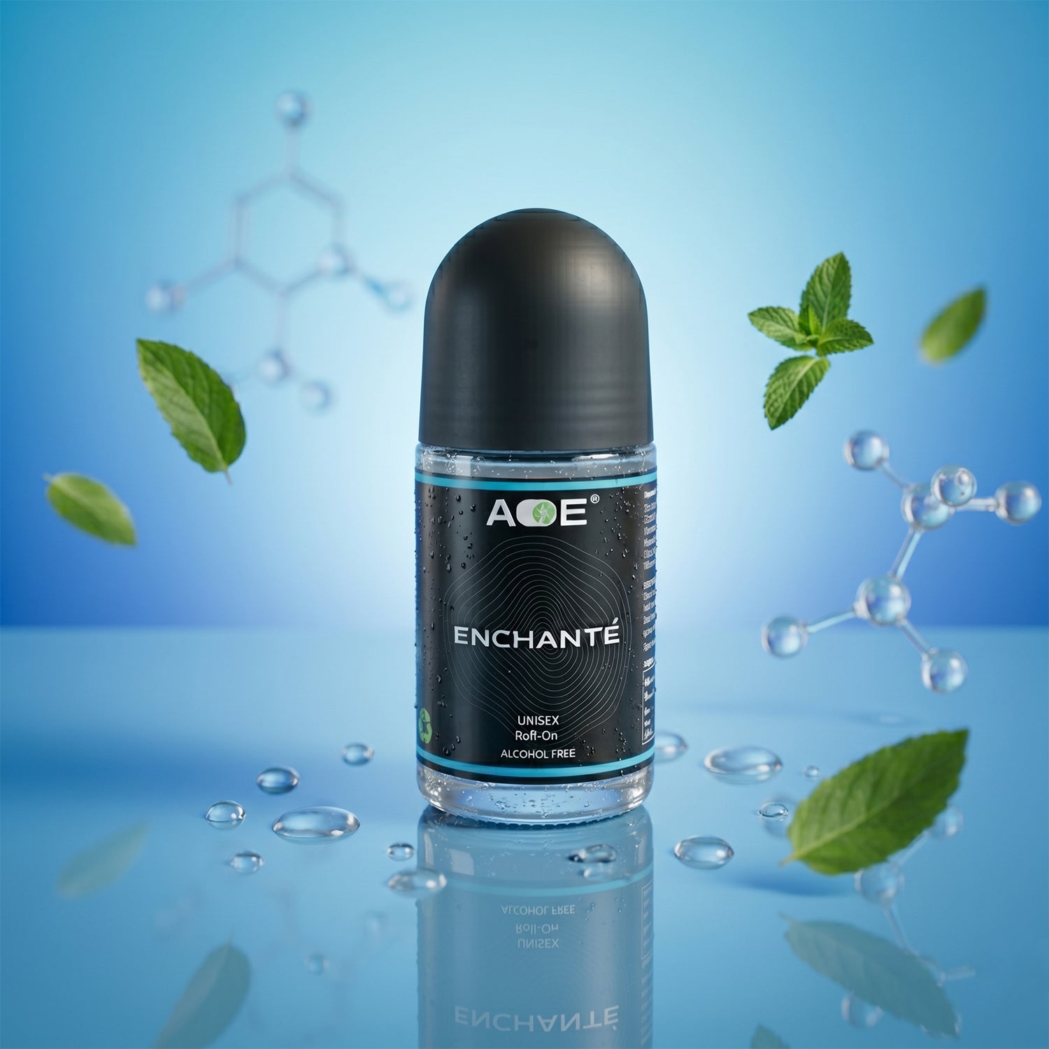 AOE Roll-On Deodorant Blue Bottle Cap