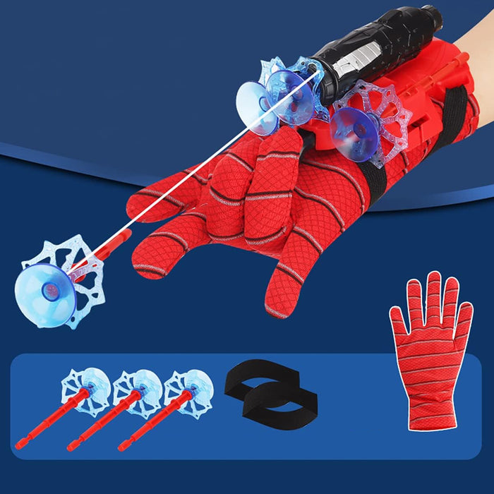Web Shooter Toy for Kids Fans, Launcher Wrist Gloves Toys For Kids, Boys Superhero Gloves Role-Play Toy Cosplay, Sticky Wall Soft Bomb Funny Children's Educational Toys