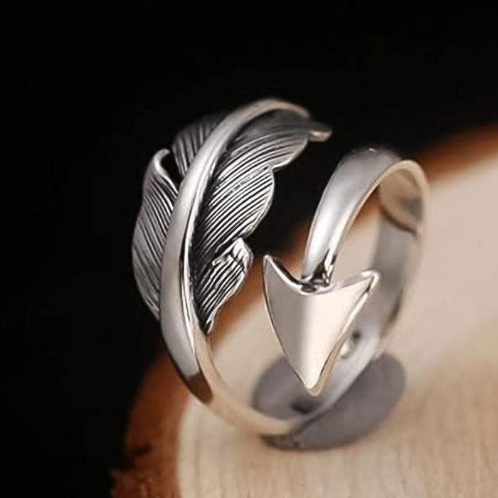 Fashionable Adjustable Arrow With Feather Ring