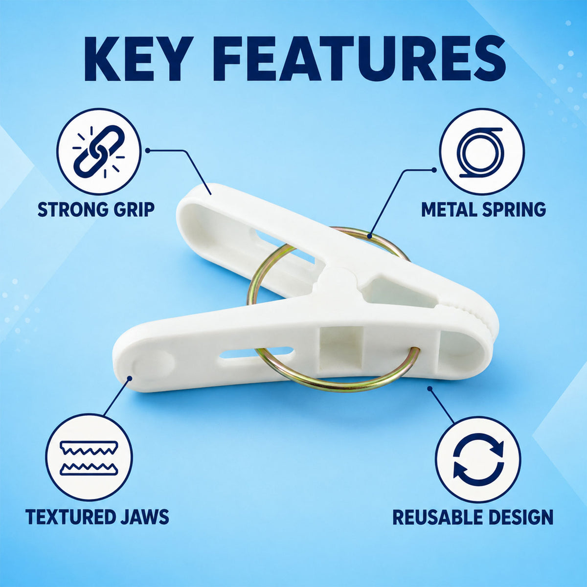 Laundry hanging clips pegs