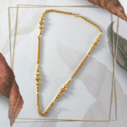 Elegant Gold-Plated Chain - Timeless Luxury and Style