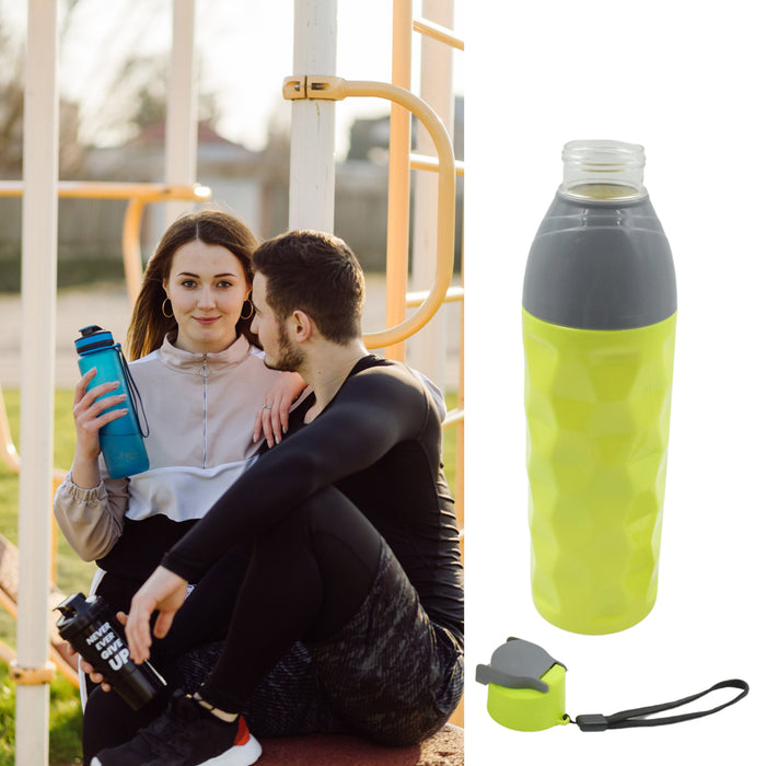 6214 Plastic Sports Insulated Water Bottle with Dori Easy to Carry High Quality Water Bottle, BPA-Free & Leak-Proof! for Kids' School, For Fridge, Office, Sports, School, Gym, Yoga (1 Pc Mix Color)