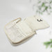 Foldable travel wash bag with zipper closure, portable