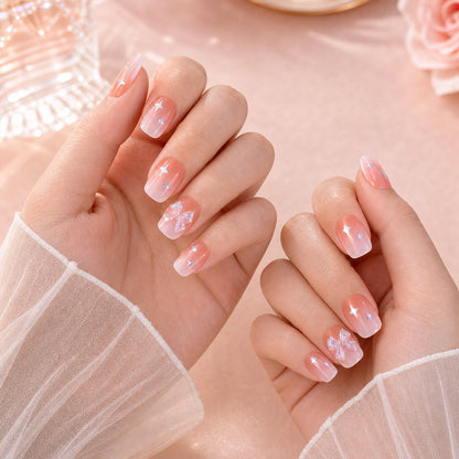 Artificial False Nail Set with Mix Design fake nails - (1 Set)