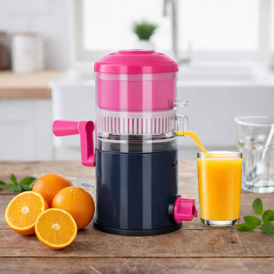 Rapid manual hand press juicer set