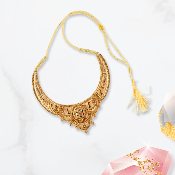 Stunning Gold-Plated Necklace Set