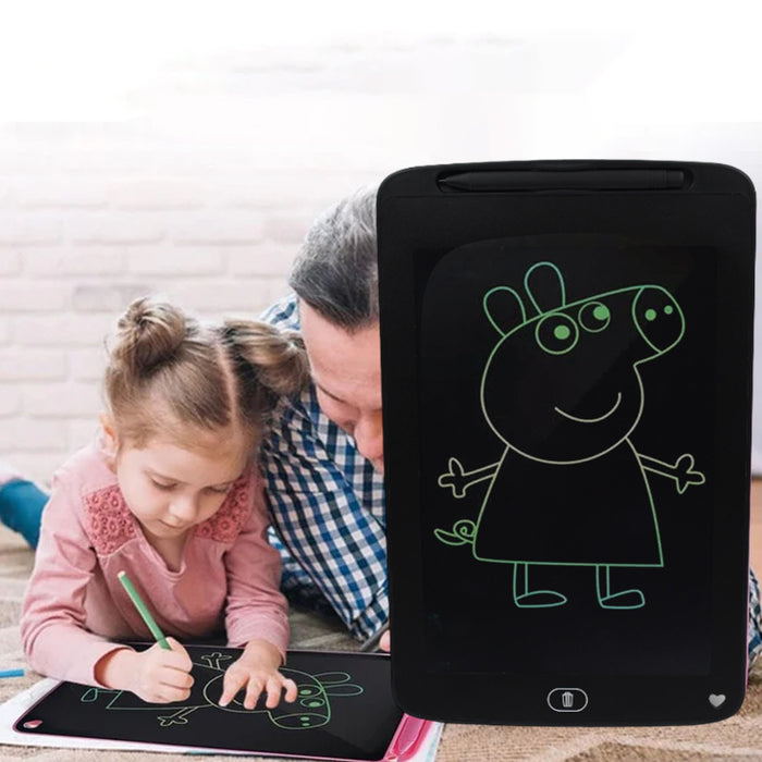 Kids slate magic pad light up led drawing tablet with extras