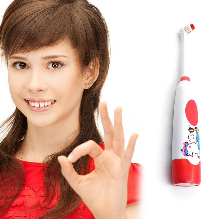 7265 Electric Toothbrush for Kids and Adults Travel Portable Toothbrush With Extra 1 Brush Heads With 2 Battery