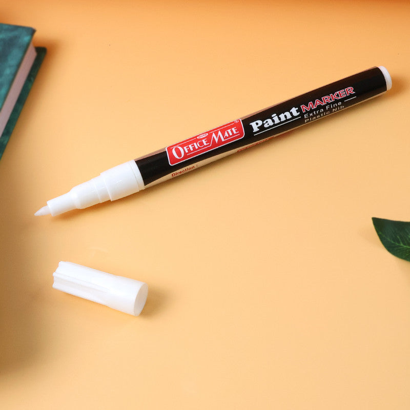 White Paint Marker Pen – Extra Fine Tip for Permanent Marking on All Surfaces