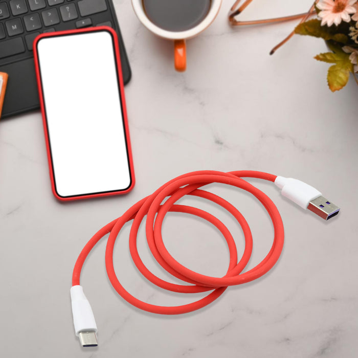 12659 Unique Type C Dash Charging USB Data Cable | Fast Charging Cable | Data Transfer Cable For All C Type Mobile Use