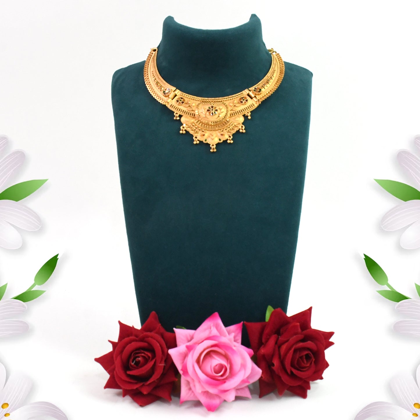 Elegant Gold Plated Necklace Set - Timeless Luxury