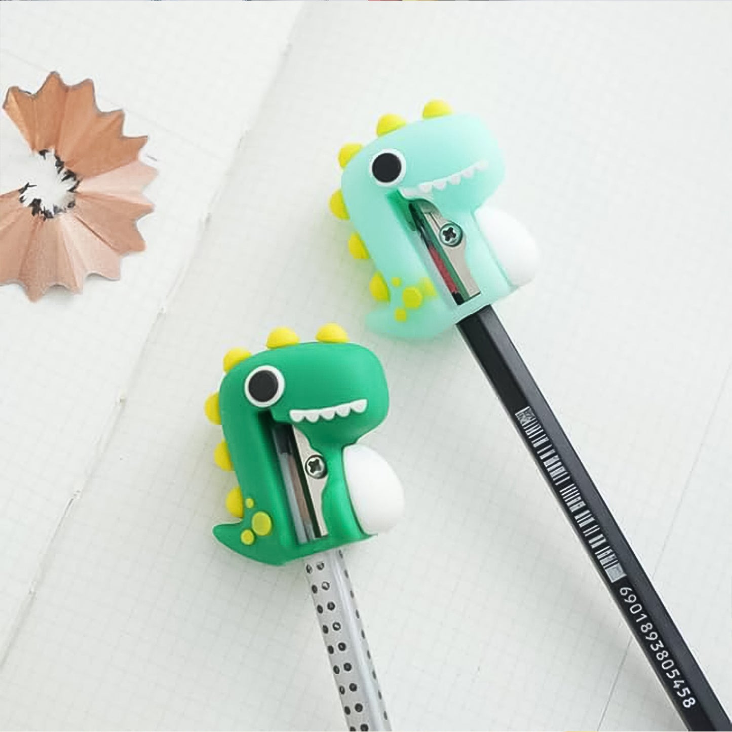 Dinosaur 2 in 1 Cute Eraser with Pencil Sharpener (1 Pc)