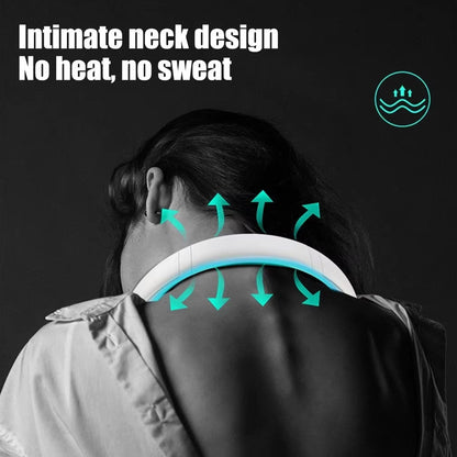 Neck Fan, Portable and Wearable Personal Fan, USB Rechargeable, Headphone Design, Neckband Fan with 3 Speeds, suitable for outdoor family sports travel