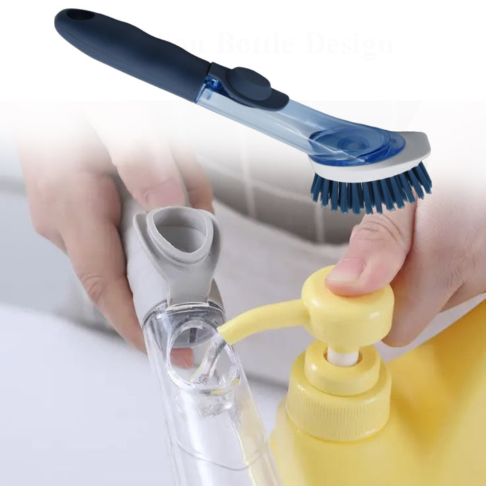 Dish Brush with Soap Dispenser & 2 Pack Dishwashing Sponge Refills Non  Scratch, Dish Cleaning Scrubber Set with Handle for Household Usage Kitchen  Sink Pot Pan - China Dish Brush and Home Cleaning price