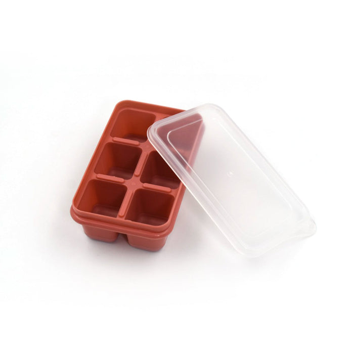 6 cavity Silicone Ice Tray used in all kinds of places like household kitchens for making ice from water and various things and all.