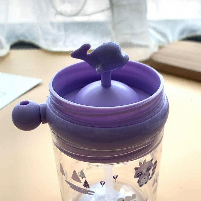Whale Spray Sippy Cup (1 Pc): Straw, Lid, Spill-Proof, Fun Water Play