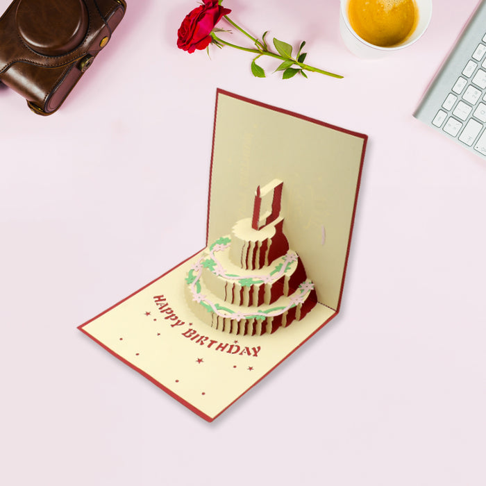 3D પેપર વિશ કાર્ડ હાઇ ક્વોલિટી પેપર કાર્ડ ઓલ ડિઝાઇન કાર્ડ ગુડ વિશિંગ કાર્ડ (જન્મદિવસ, વેલેન્ટાઇન, પ્રેમ, ક્રિસમસ કાર્ડ) (1Pc)