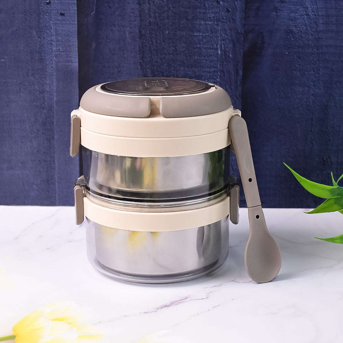 Leakproof steel tiffin office school