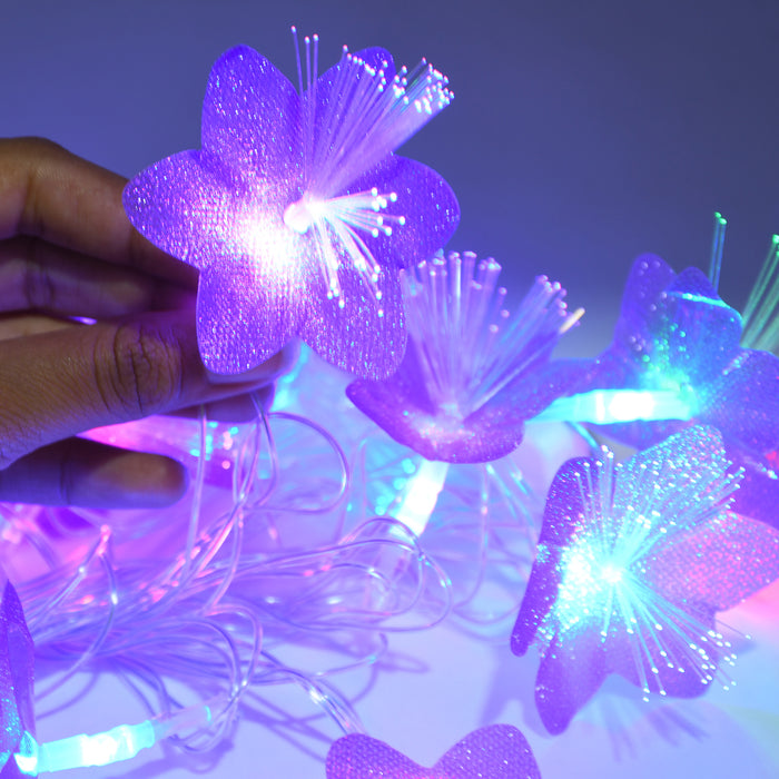 8336 Flower Design Home Decoration Electrical Series Light 13 Feet Home Decoration Diwali & Wedding LED Christmas String Light Indoor and Outdoor Light ,Festival Decoration Led String Light, Multi-Color Light (16L 13 Feet)