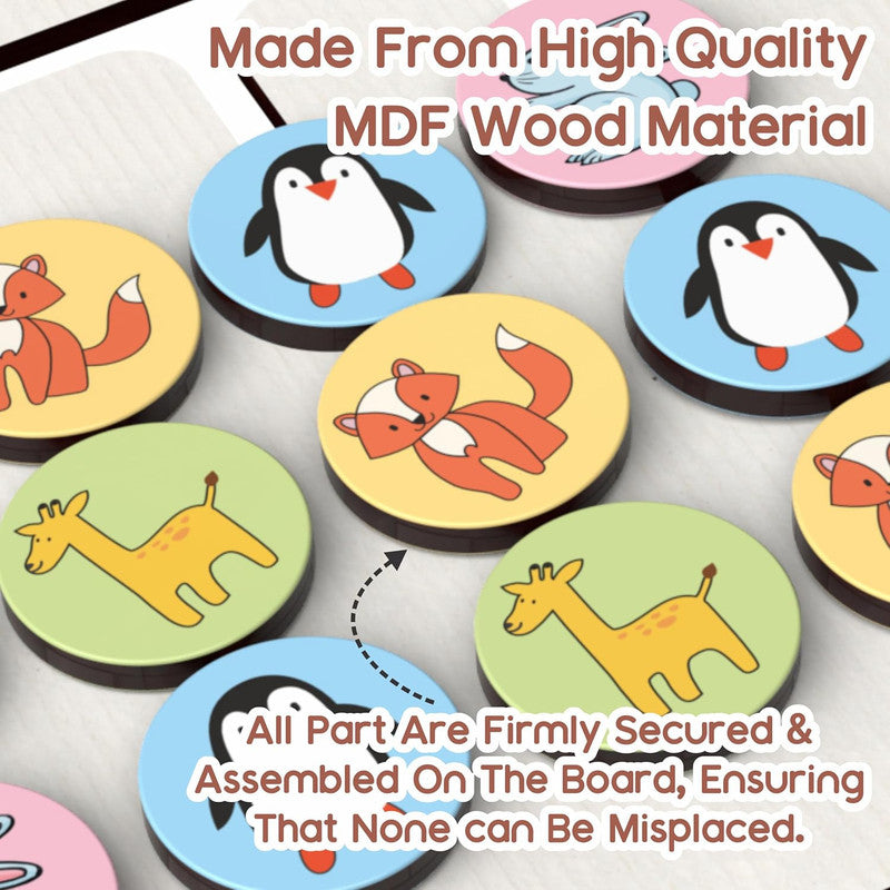 Alphabet Puzzle for Kids | Tracing & Learning Board with Animal Illustrations