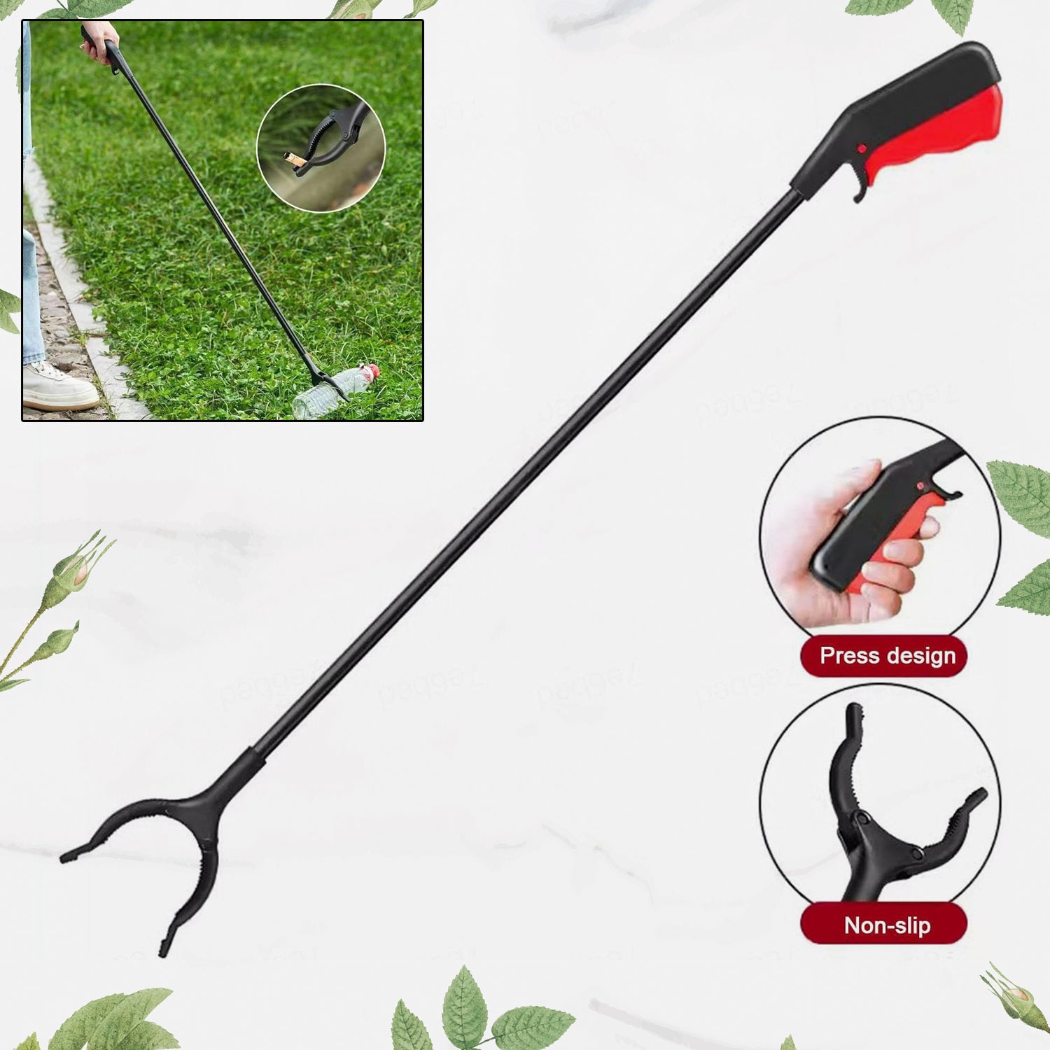 Tool Pick Up Stick for Elderly, Robust Gripping Tool for Outdoor Cleaning