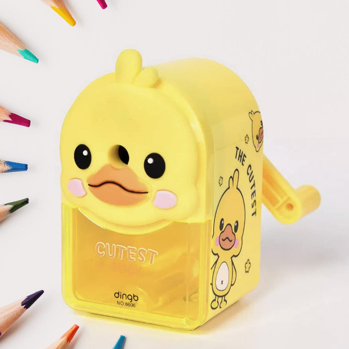 Plastic Cutest Duck Pencil Sharpener (1 Pc)