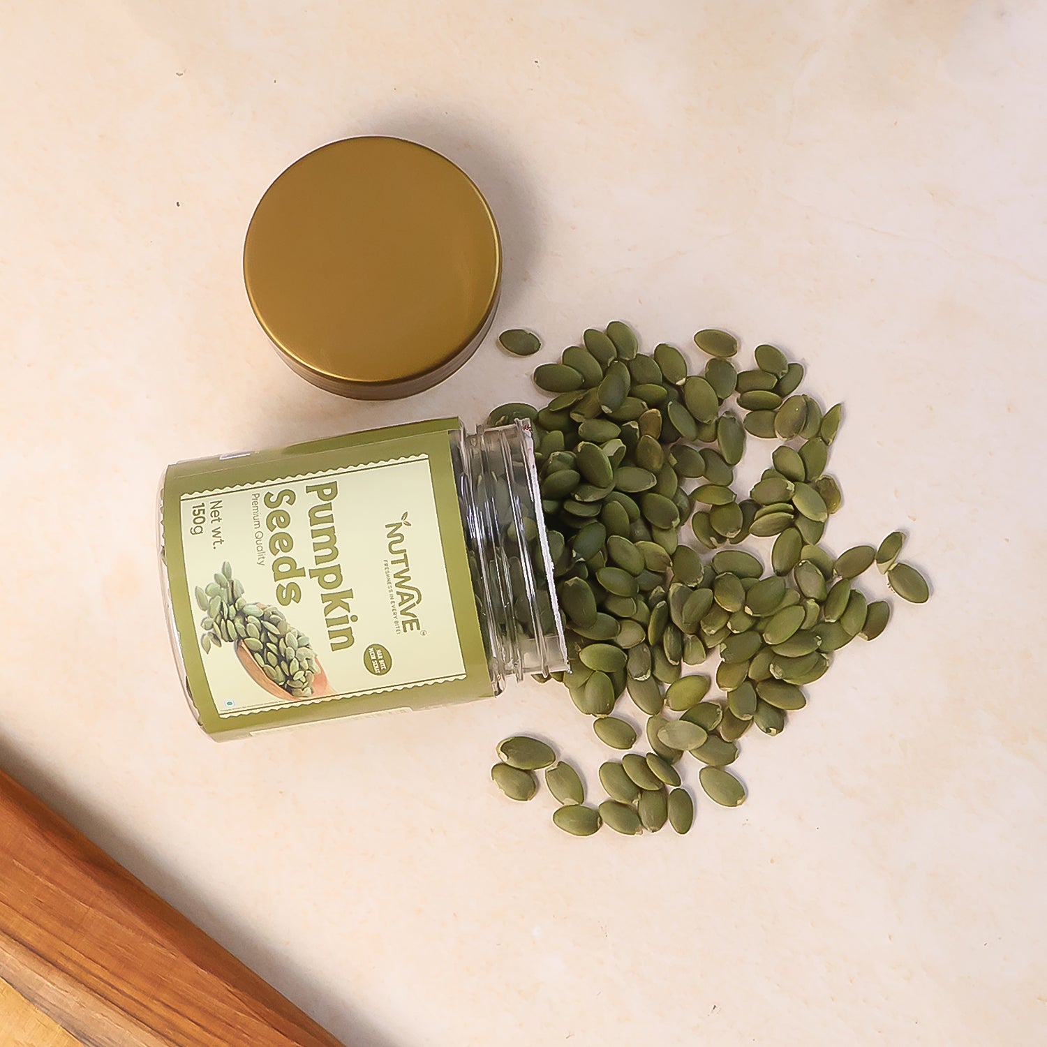 Nutwave Premium Quality Pumpkin Seeds – Healthy & Nutrient-Rich Superfood (150 gm)