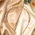 Pearl & Crystal Embellished Hair Band – Elegant Party Accessory