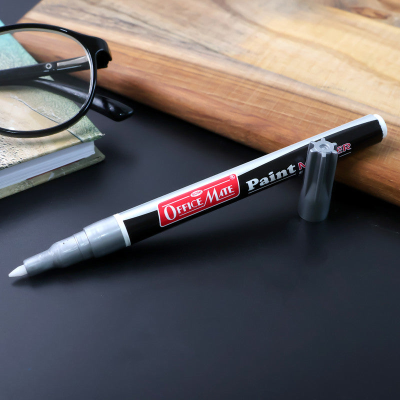 Silver Paint Marker Pen – Extra Fine Permanent Marker for Art, Craft & Industrial Use