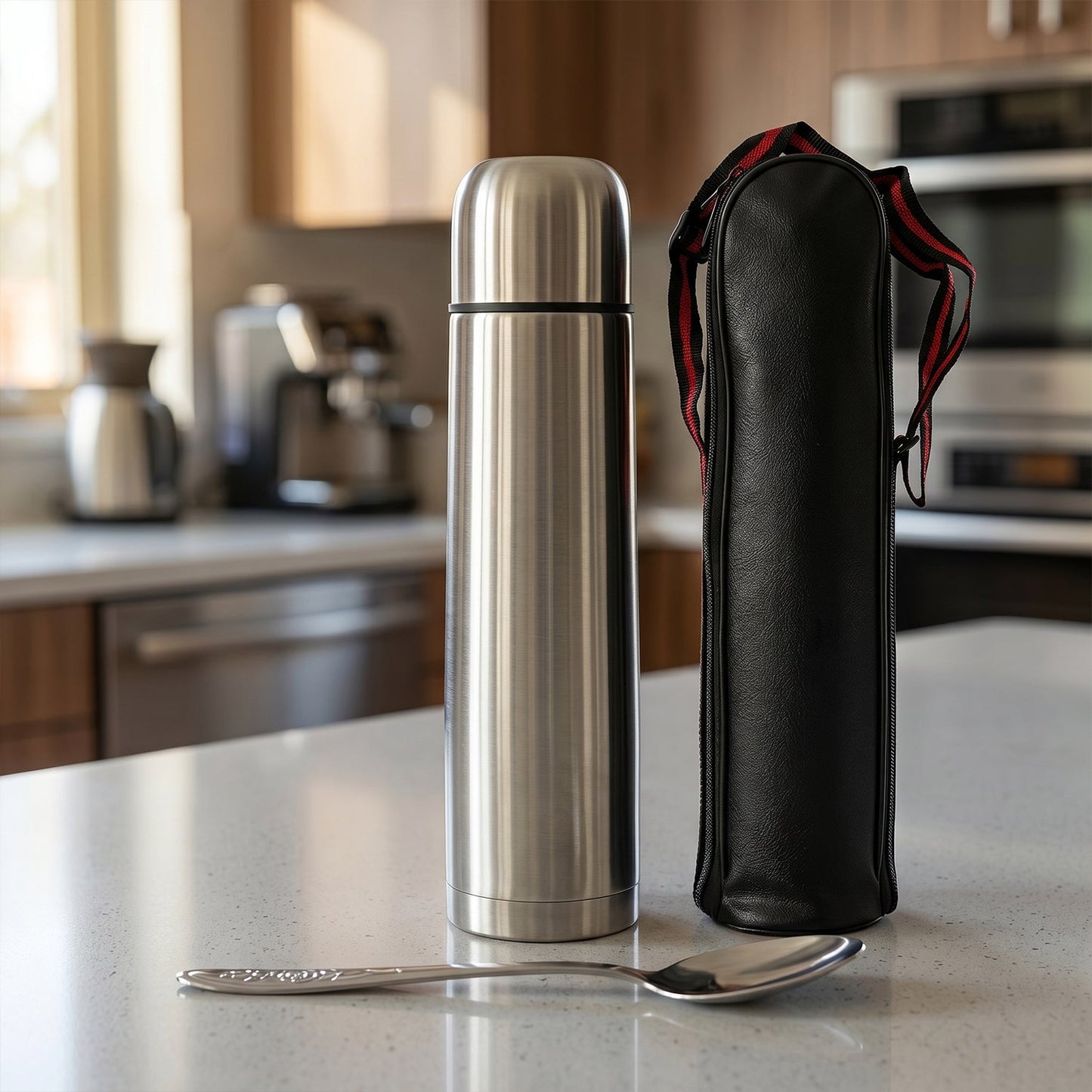 Hot cold flask with bag