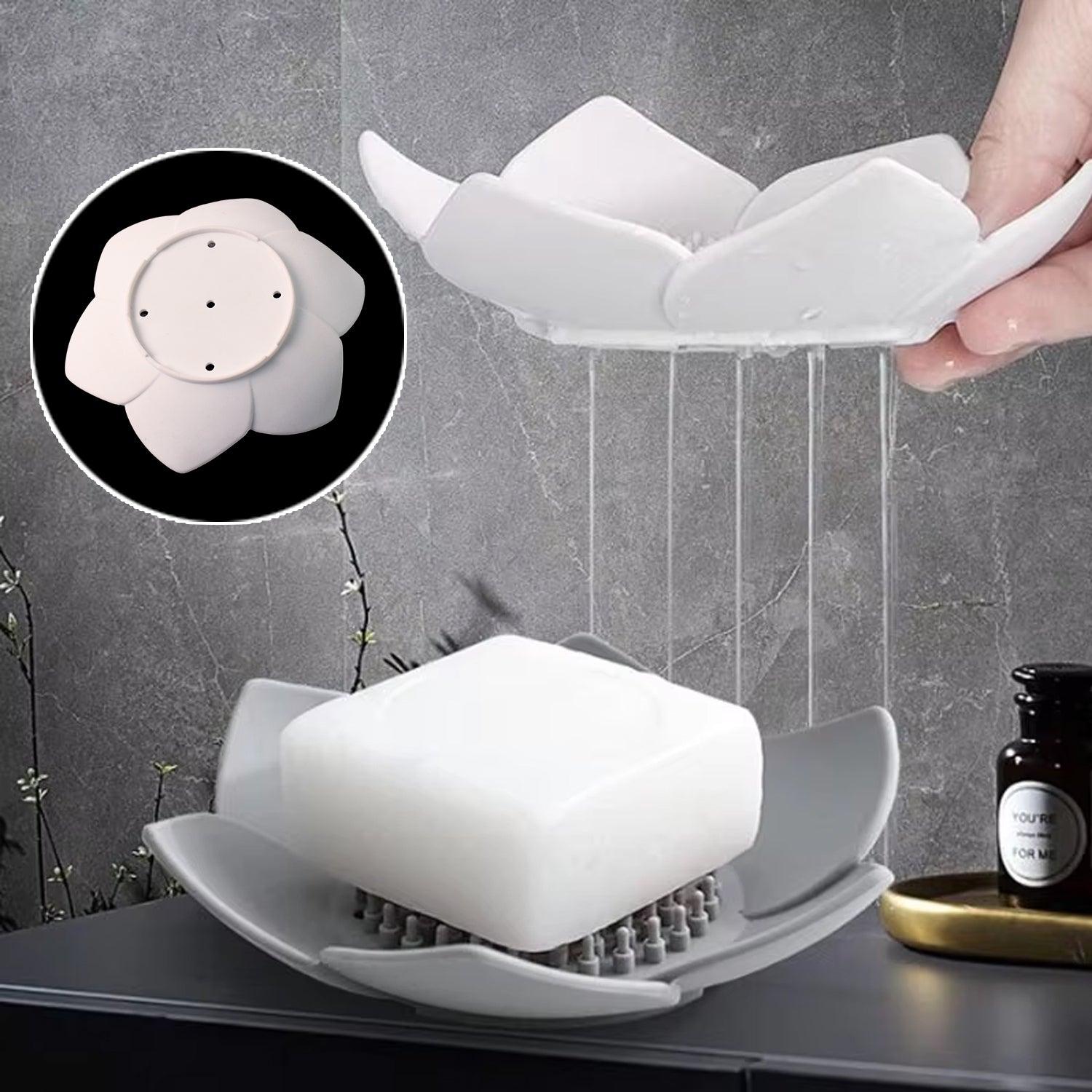 Lotus-Style Soap Tray
