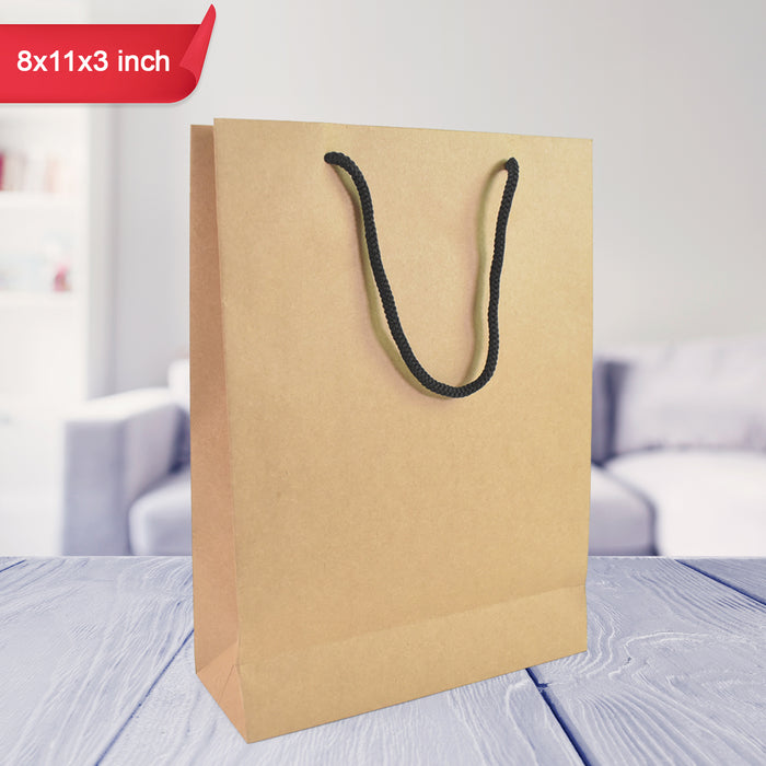 EcoTiny Paper Bag - The Perfect Compact, Eco-Friendly Solution (8x11x3 Inch)