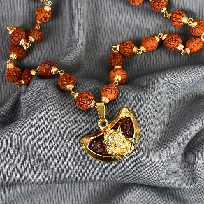 Shiv Pendant with Rudraksha: Divine Protection and Blessings